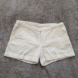 DVF GapKids White Eyelet Shorts Size 10